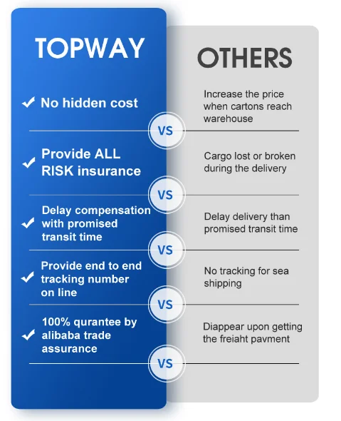 Topway Expert Sea and Air Shipping From China to USA - Fast and Budget-Friendly FCL DDP and DDU Services Topway Expert Sea and Air Shipping From China to USA - Fast and Budget-Friendly FCL DDP and DDU Services