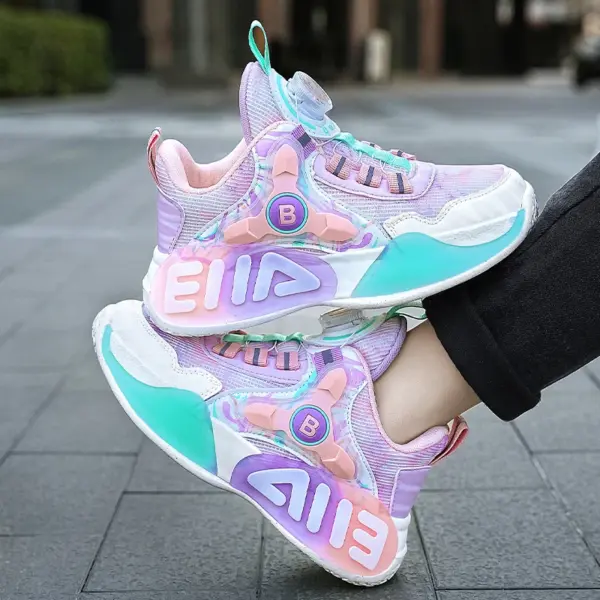 2023 Hot Selling Kids Sneakers Children's Running Walking Shoes Children's air Cushion Breathable Mesh Basketball Shoes