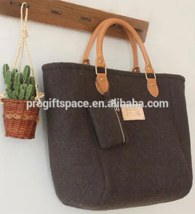 2024 alibaba China Suppliers Best Selling New Products Eco Friendly Durable Custom logo Bag Felt Handbag Made in China