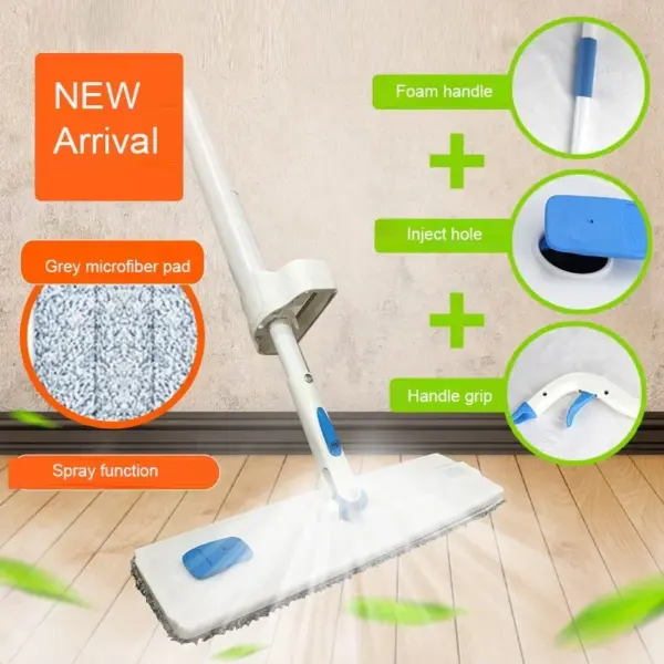 alibaba Best Sellers Products Microfiber Flat Mop Magic Cleaning Mop with Spray Seen on Tv