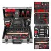 Professional Home DIY & Garage Auto Mechanics Tool Kit Set. Sockets, Wrenches, Pliers Tools in a Metal Tool Chest. OEM ODM Ready