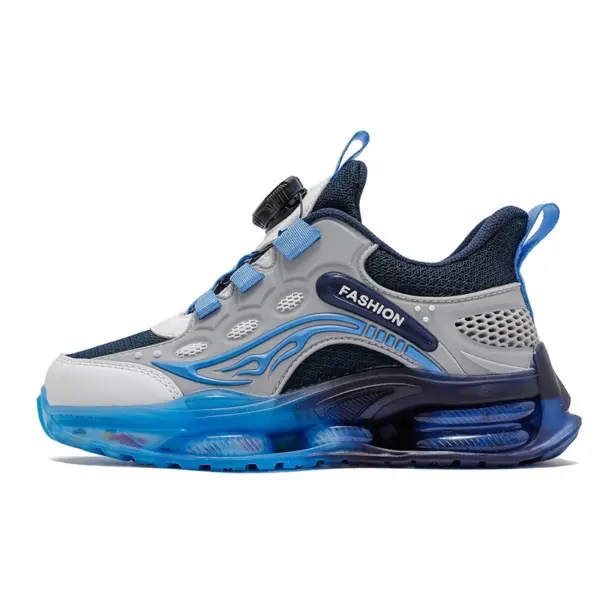 Cema Breathable Baby Mesh Sneakers for Boys Children's Sports Shoes Rotating Buckle Shock Absorption Air Cushioned Running