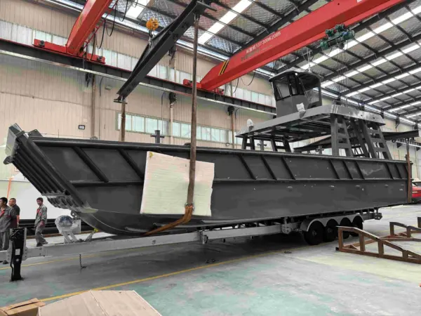46ft 14m Aluminum Work Boat Cargo Barge Landing Craft for Sale