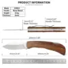 Brazilian Best-Selling Stainless Steel Blade Folding Tactical Camping EDC Pocket Canivete Knife with Wood Handle for Survival Brazilian Best-Selling Stainless Steel Blade Folding Tactical Camping EDC Pocket Canivete Knife with Wood Handle for Survival
