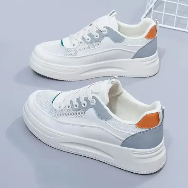 2025 New Spring Collection Women's White Versatile Sneakers Best-Selling Breathable Thick-Soled Sports Shoes for Students Autumn 2025 New Spring Collection Women's White Versatile Sneakers Best-Selling Breathable Thick-Soled Sports Shoes for Students Autumn
