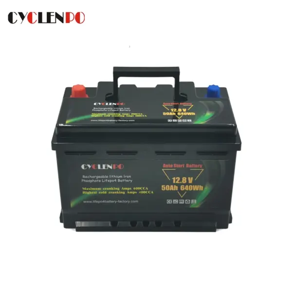 Cyclenpo 12v 50ah Lithium Ion Car Battery