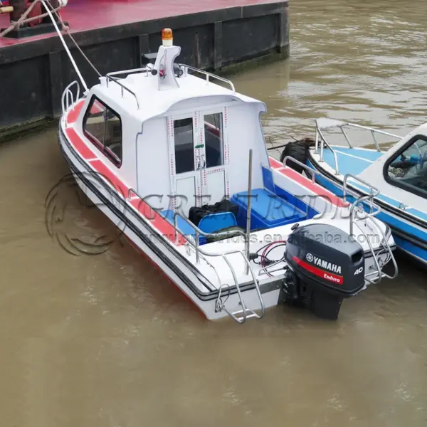 6-8 Persons Half Cuddy Cabin 17.6ft/5.38M Fiberglass Boat Offshore Cargo Landing Craft 6-8 Persons Half Cuddy Cabin 17.6ft/5.38M Fiberglass Boat Offshore Cargo Landing Craft