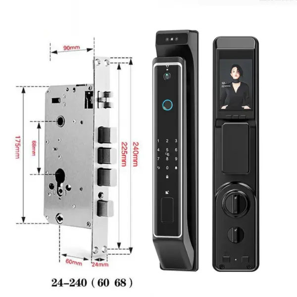 Most Sold America Level Lock Smart Door Lock-Rose Gold Touch Edition Wood Door Long Battery Life Cloud Data Wifi Dropshipping