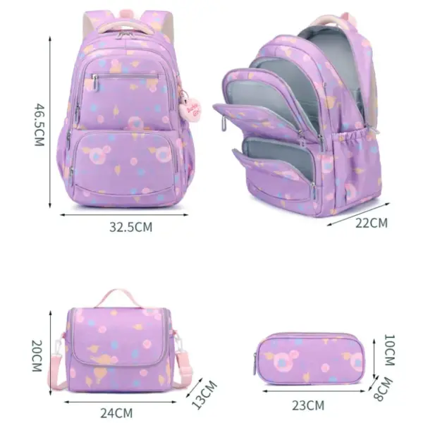 Large Capacity 3in1 School Bag Set Waterproof Student Backpack Mochilas Escolares Sac a dos School Bags School Backpack for Kids