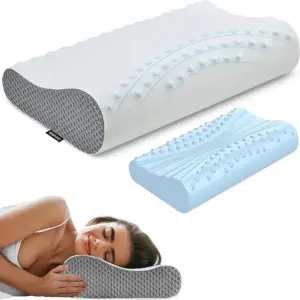 Hot Seller Newly Healthy Orthopedic Cooling Gel Memory Foam Pillow for Neck Health