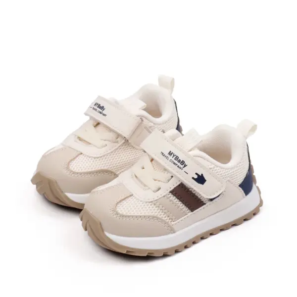 Hot-selling Anti-slip Comfortable Classic Mesh Breathable Hook&loop Unisex Kids All Seasons Walking Shoes