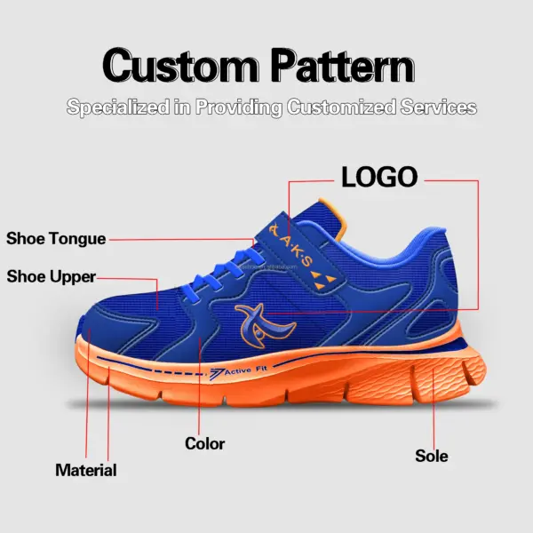 AKS Factory Price Custom Breathable Anti-slip Walking Style Casual Shoes for Children Wholesale Girls School Teen Boys Sneakers AKS Factory Price Custom Breathable Anti-slip Walking Style Casual Shoes for Children Wholesale Girls School Teen Boys Sneakers