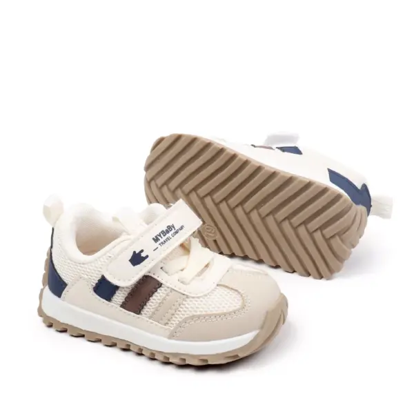 Hot-selling Anti-slip Comfortable Classic Mesh Breathable Hook&loop Unisex Kids All Seasons Walking Shoes