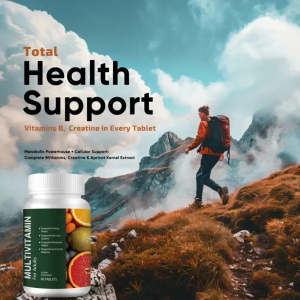 Natural Vitamin B12 Multivitamin Tablets Healthcare Supplements for Adults Natural Vitamin B12 Multivitamin Tablets Healthcare Supplements for Adults