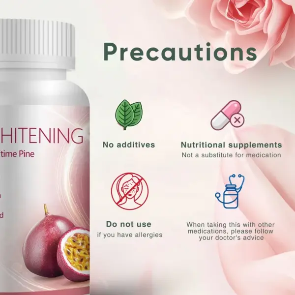 OEM Super Whitening Tablets for Women's Skin Vitamin E Passion Fruit Seed Extract Healthcare Supplement OEM Super Whitening Tablets for Women's Skin Vitamin E Passion Fruit Seed Extract Healthcare Supplement