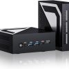 Mini PC, computadora de escritorio con núcleo de 14ª generación Ultra U9-185H hasta 5.1 GHz, Win-11 Pro, 64G DDR5, 2T M.2 PCIE4.0 SSD, Dual 2.5G LAN, DP/HD2.1/USB4.0, compatible con 8K/4K