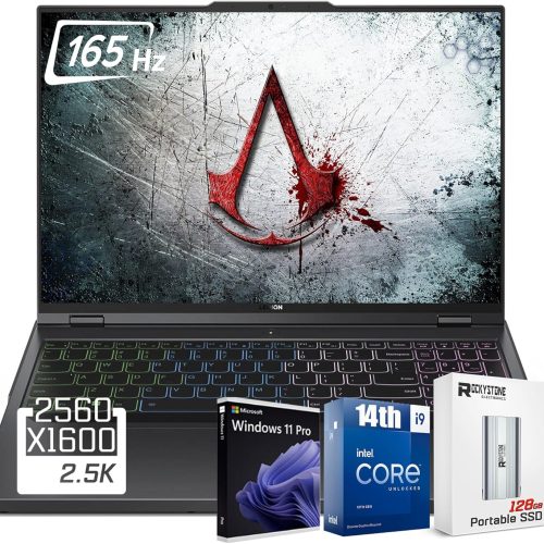 Laptop gaming Lenovo Legion 5i, 14.ª generación Intel 24-Core i9-14900HX, 16" WQXGA (2560x1600) 165 Hz, 32 GB DDR5 RAM, SSD de 1 TB, GeForce RTX 4060 (TGP 140W), teclado retroiluminado RGB, con 128 GB