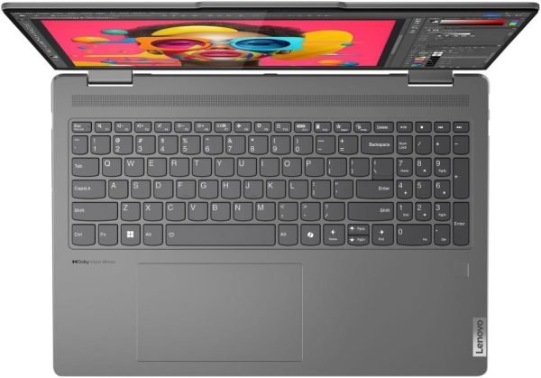 61MBx8hPdyL._AC_SL1300_ Lenovo Yoga 7i portátil 2 en 1, pantalla táctil 2K de 16", Core Ultra 7 155U (hasta 4.80 GHz), 16 GB DDR5, 1 TB PCIe SSD, Wi-Fi 6E, teclado retroiluminado, lector de huellas dactilares, TB 4, cámara