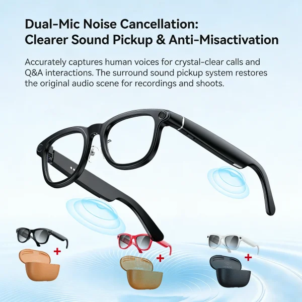 Gotodo Smart Glasses 1080p Hd Camera Dual Camera Ai Assistant Video Recording Image Stabilization Mu Gotodo Smart Glasses 1080p Hd Camera Dual Camera Ai Assistant Video Recording Image Stabilization Mu