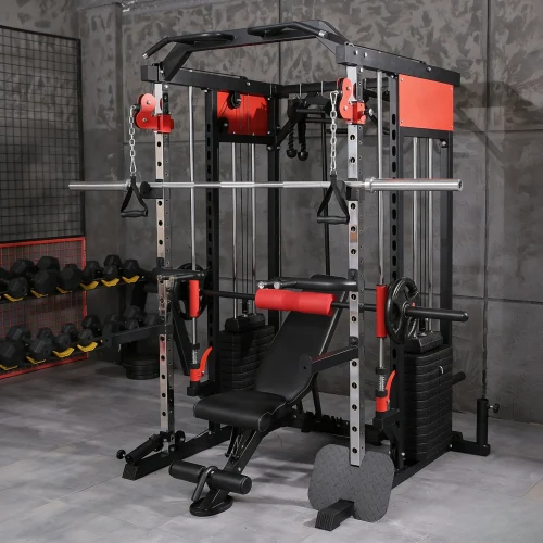 Smith Machine Multifunction Fitness Iron Squat Rack Multi-gym And Power Rack For Home Use Comprehens