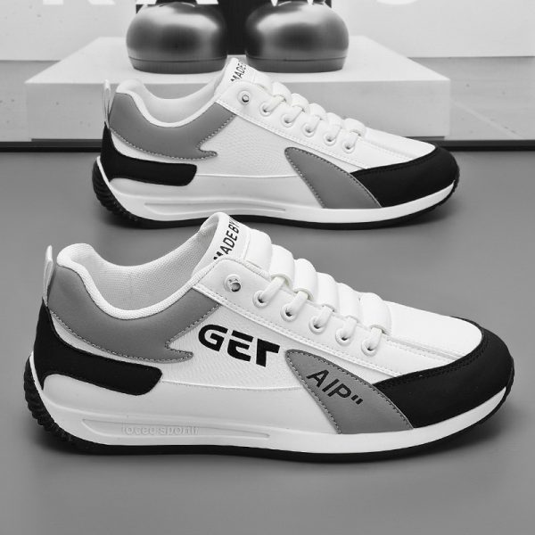 Zapatillas deportivas antideslizantes con cordones para hombre, tendencia de moda de invierno 2024, nueva colección de primavera y otoño