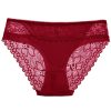 Panties de Encaje con Detalles en Contraste para Mujer, Bragas Cómodas de Seda de Hielo