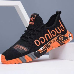 Zapatillas deportivas casuales de moda para hombre, precio de fábrica, cómodas para caminar, para primavera e invierno, de cuero genuino y malla