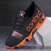 Zapatillas deportivas casuales de moda para hombre, precio de fábrica, cómodas para caminar, para primavera e invierno, de cuero genuino y malla
